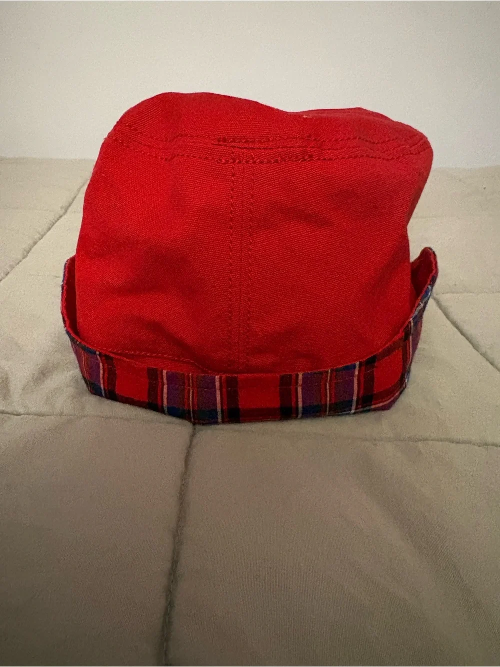 New without tags, Crazy 8 plaid/red hat for toddlers, size 4T-5T